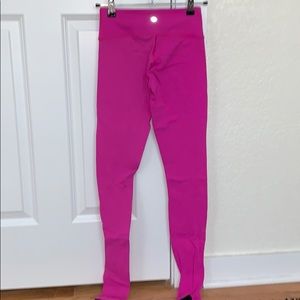Black/pink reversible lululemon full length